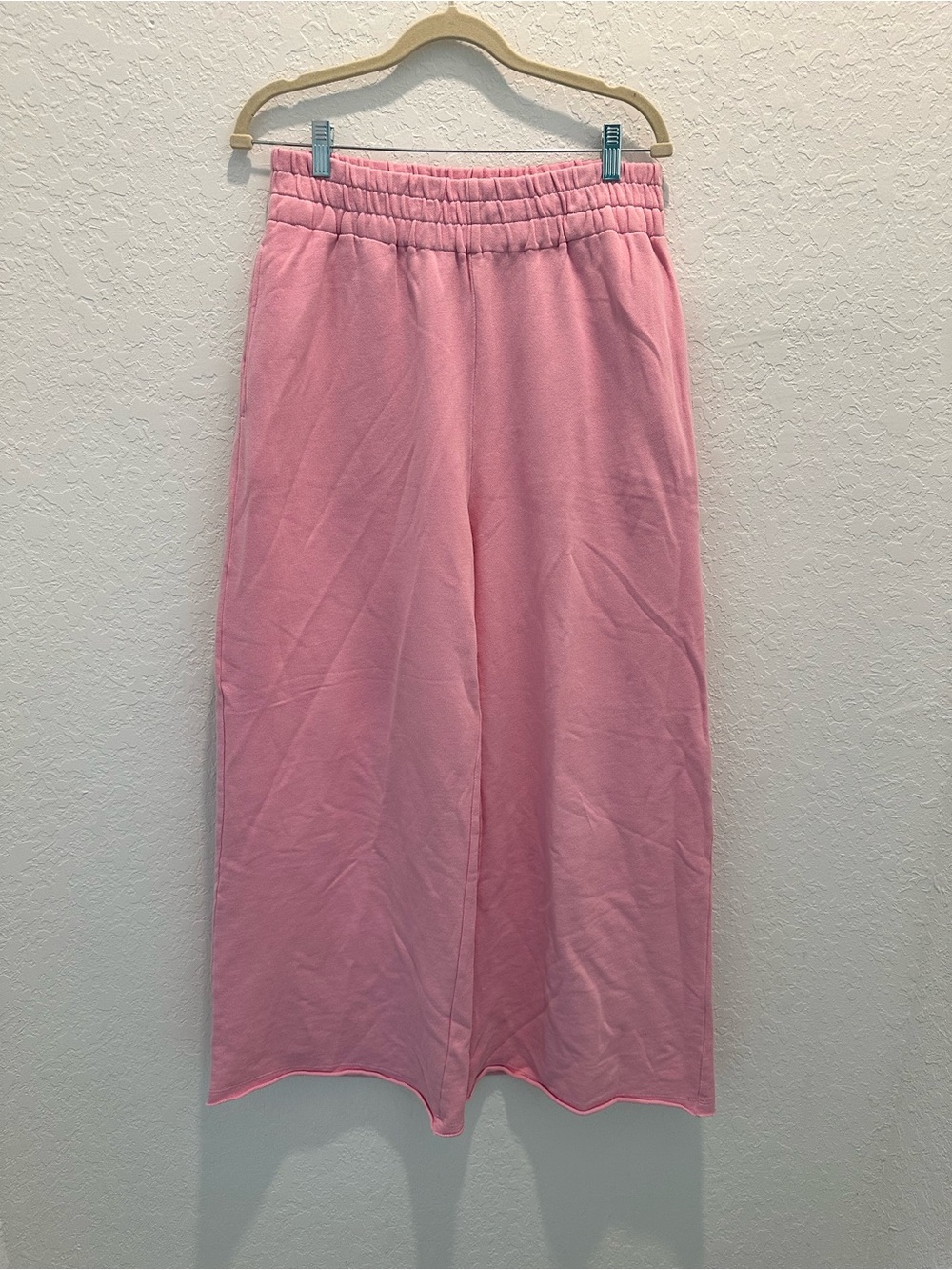 NWOT The WESTSIDE Pink Elastic-Waist Wide Leg Sweats